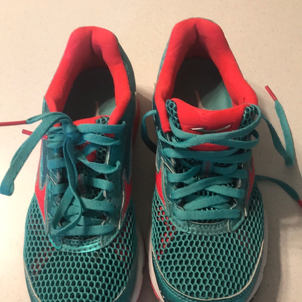 Mizuno running shoes.